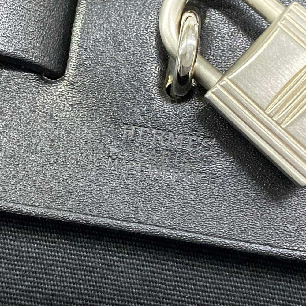 Hermès Her Bag MM Handbag Box Calf Toile Officier - Picture 9 of 15